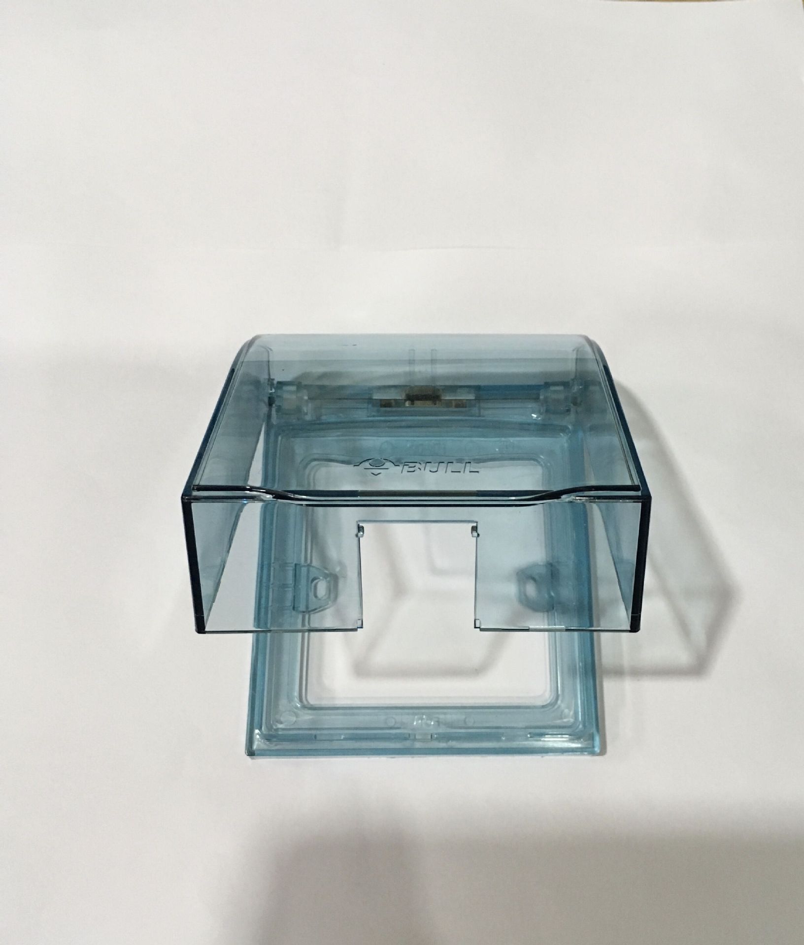 公牛正品 86型插座防水盒 透明蓝/象牙白