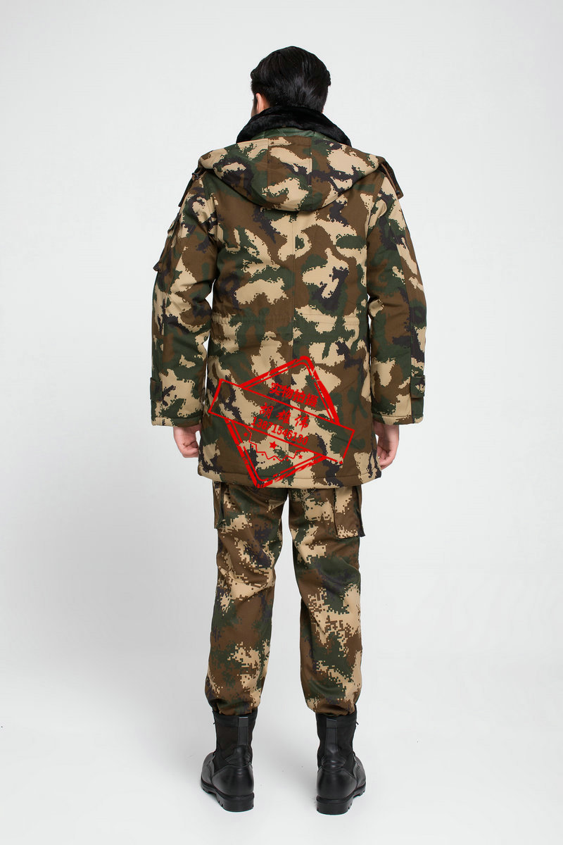 正品07wj作训大衣消防迷彩作训大衣防寒