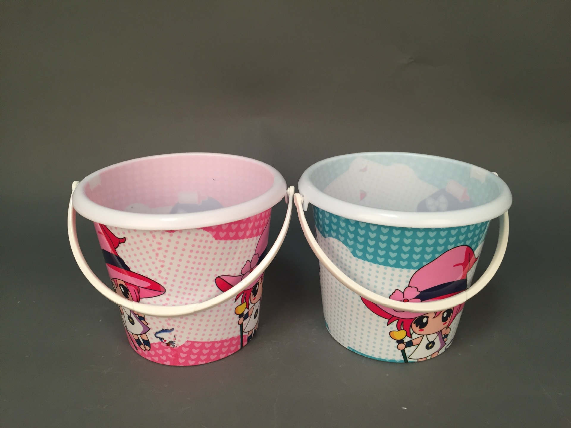 bsci4升塑料印花水桶 塑料花纸桶 印刷塑料水桶 塑料桶印刷定制