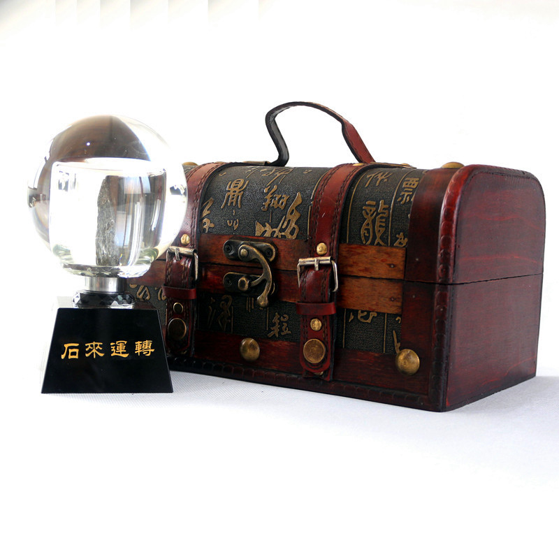 石来运转 黄金石摆件 办公室摆件 旋转水晶球会销 **礼品.