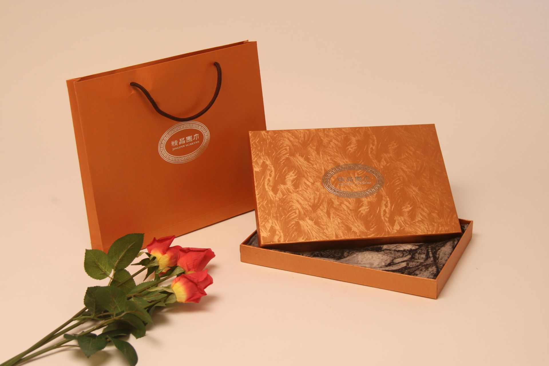 围巾包装盒 精品包装盒 包装袋 礼盒装