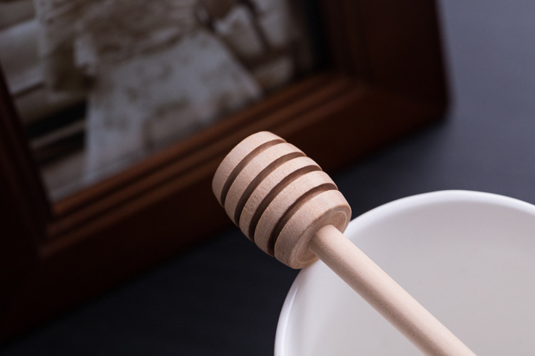 蜂蜜棒木蜂蜜搅拌棒果酱棒取蜜木棒原木实木粘蜜棒厨房小工具