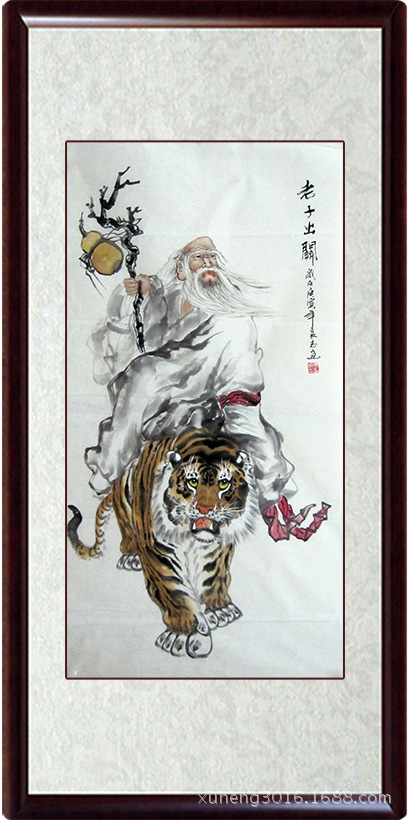 云水谣画坊纯手绘人物画 四尺中堂仿范曾老子出关图c331