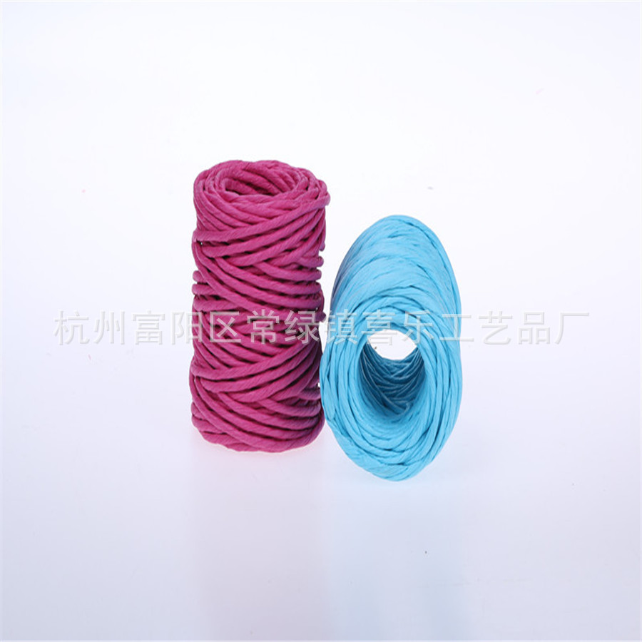 Color Thick Rope Can Be Made Wrist Strap Can Be Made Flower Diameter 4.5mm Size 20 a Retro Colored Hemp Rope