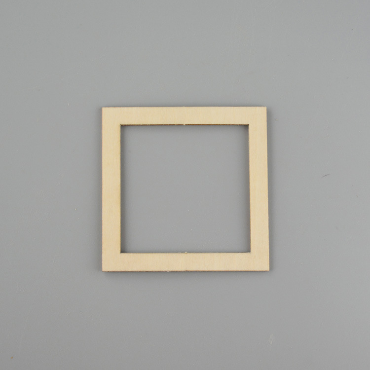镂空正方形木片层板异形 diy模型手材料激光雕刻 可定制 厚5mm