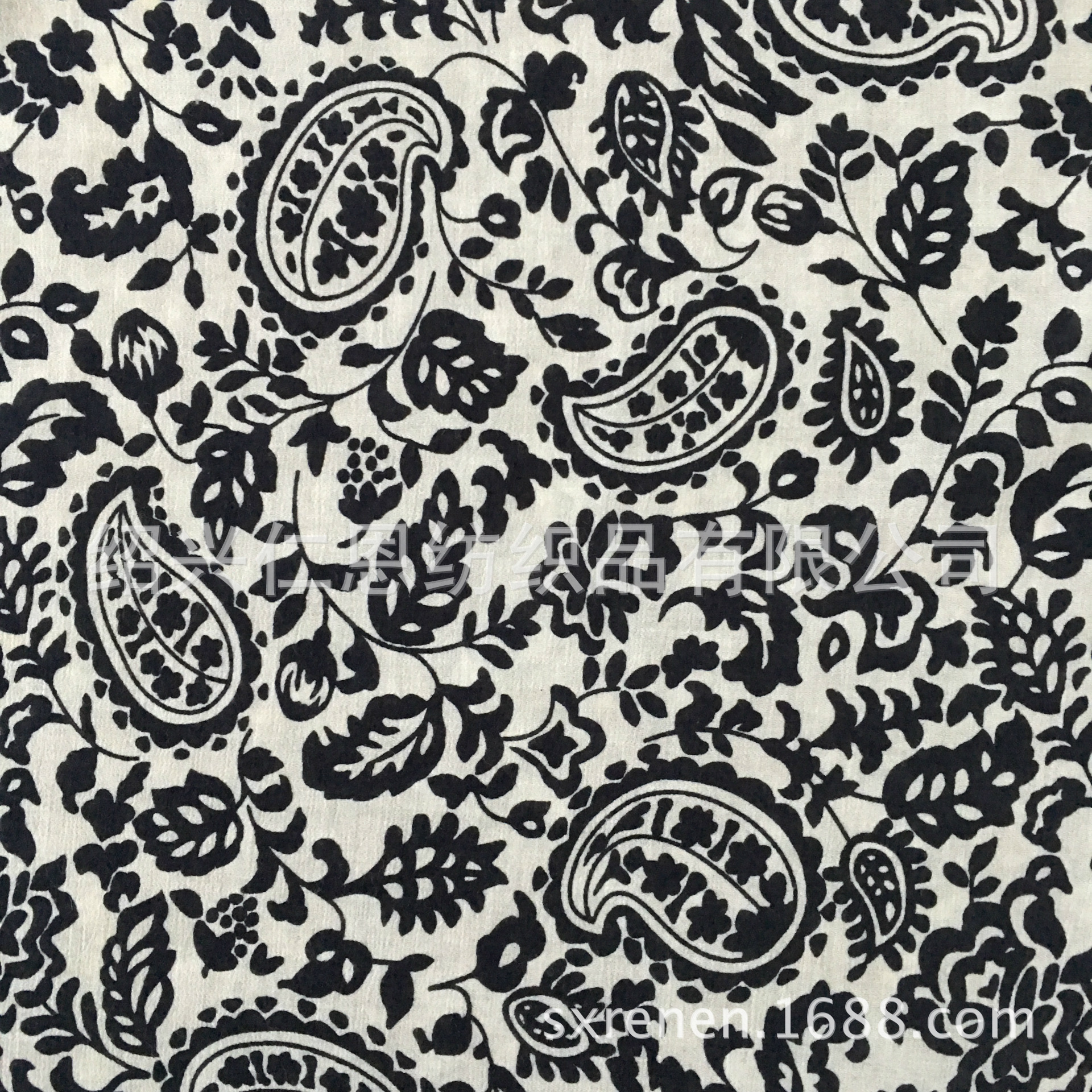 梭织全棉布 供应80支纯棉双绉 白底腰果花 春夏女装面料 现货