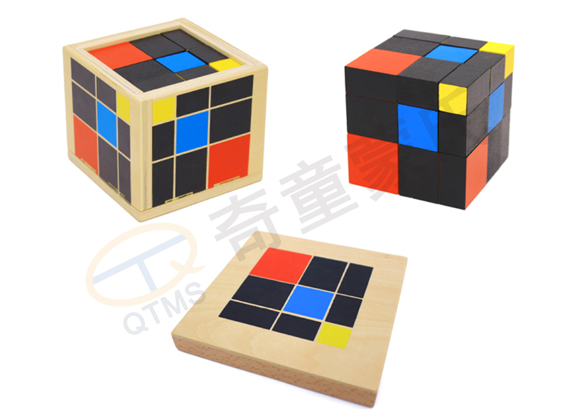 厂家直销 三项式 蒙台梭利感官教具婴幼儿童专业早教益智玩具