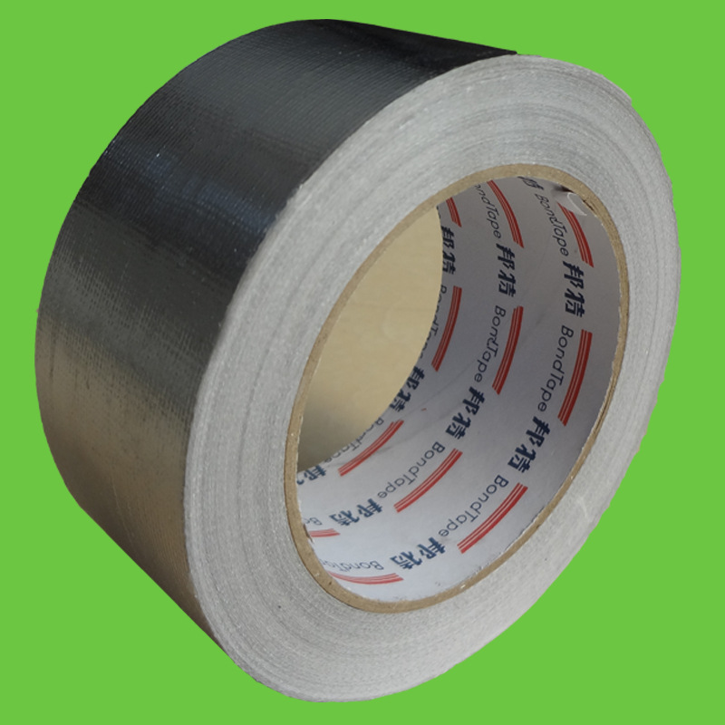 加布加厚邦特铝箔胶带防撕裂胶带耐温防潮玻纤铝箔胶带5cm25m