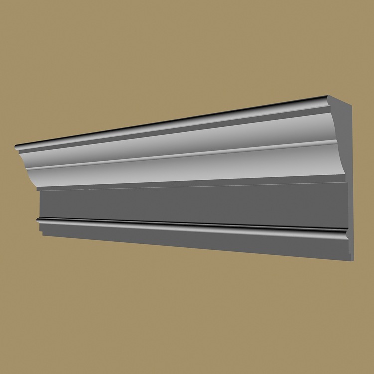 厂家浩艺供应建筑装饰材料不惧高温水泥线条构件灰色浮雕水泥制品