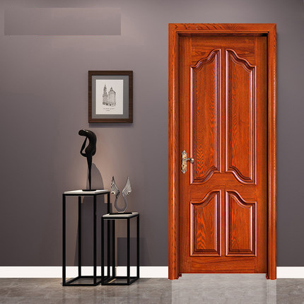 厂家直销纯实木美国红橡木加工定制欧式简约现代卧室内房间隔音门