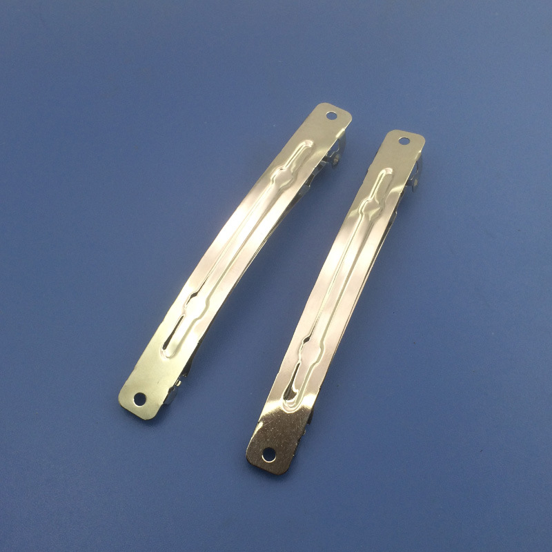 韩国ns diy发饰配件头饰现货厂家批发卷边两片宽平板弹簧夹 10cm