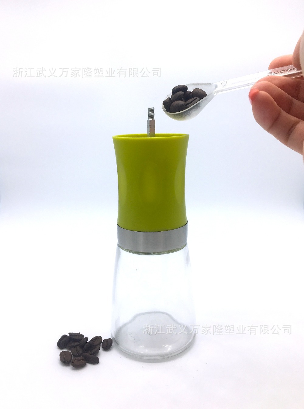 厂家直销手摇玻璃啡机便携式家用咖啡豆研磨器定制迷你咖啡机定制