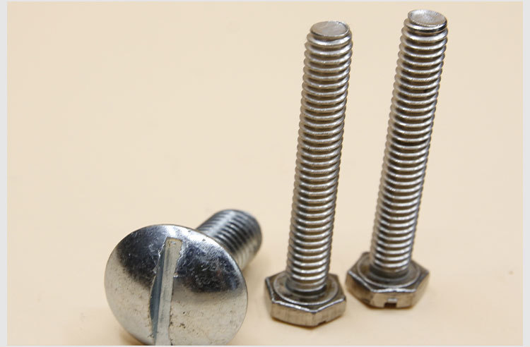 上海腾轶圆形一字槽瓦楞螺丝 家具专用螺丝 碳钢非标圆头螺栓定制