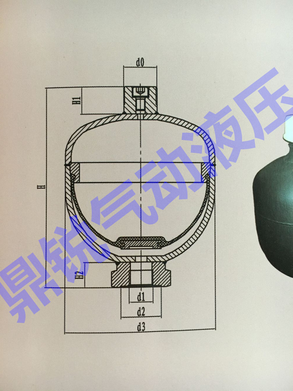 16l 210bar隔膜蓄能器