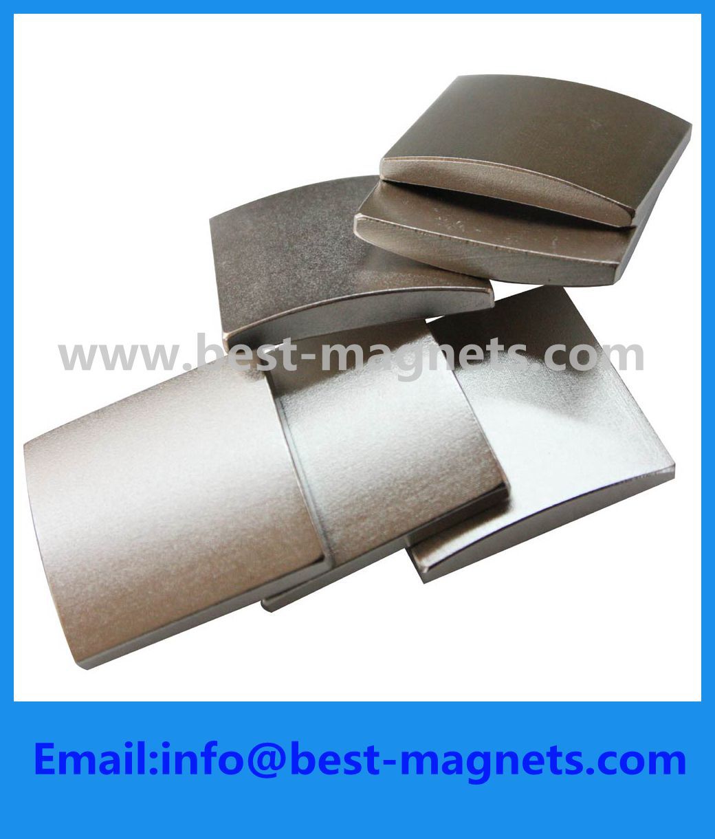 厂家定制钕铁硼直线电机牵引电机电梯曳引机面包瓦型强磁铁磁钢