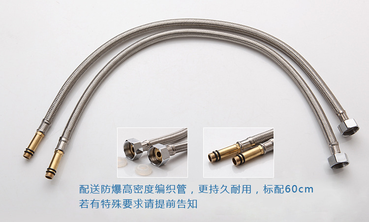 包邮大红鹰洁具面盆冷热水面盆四方单孔洗脸盆混水阀批发水龙头