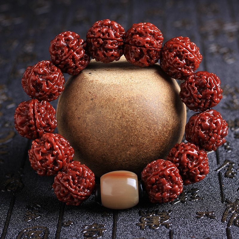 新品爆款20mm机刷包浆大金刚菩提子正宗金刚菩提不染色不上色菩提