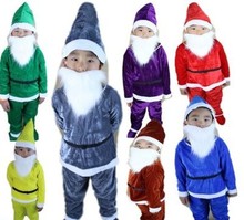 儿童七个小矮人白雪公主圣诞节表演服装幼儿园圣诞舞台演出服