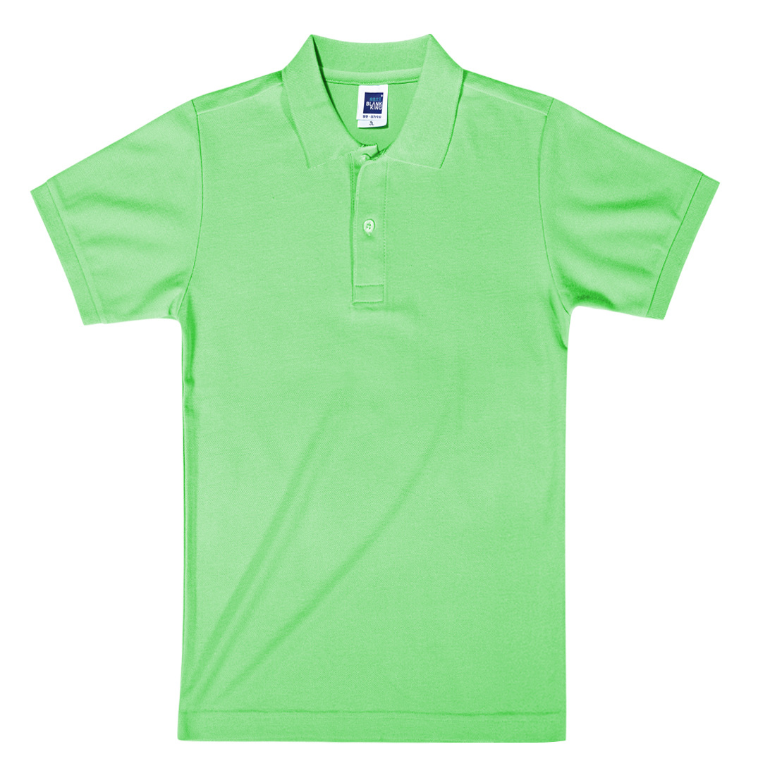 纯色大王1ac02 195克儿童款涤棉polo衫