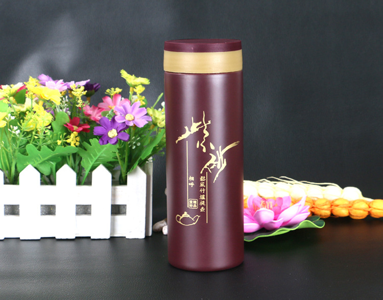 批发紫砂杯富硒不锈钢广告杯保温杯水杯赠送小礼品杯子定制印logo