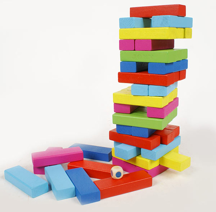 48片彩色叠叠高 ddg02 成人休闲玩具 层层叠 叠叠乐0.