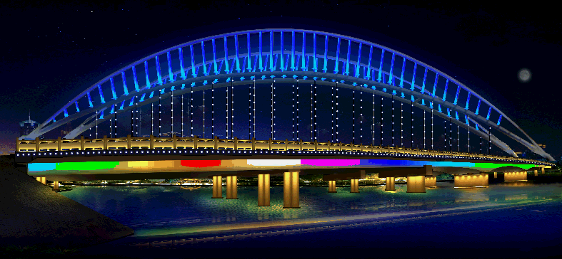 亮化工程led灯 户外桥梁 楼体古建筑亮