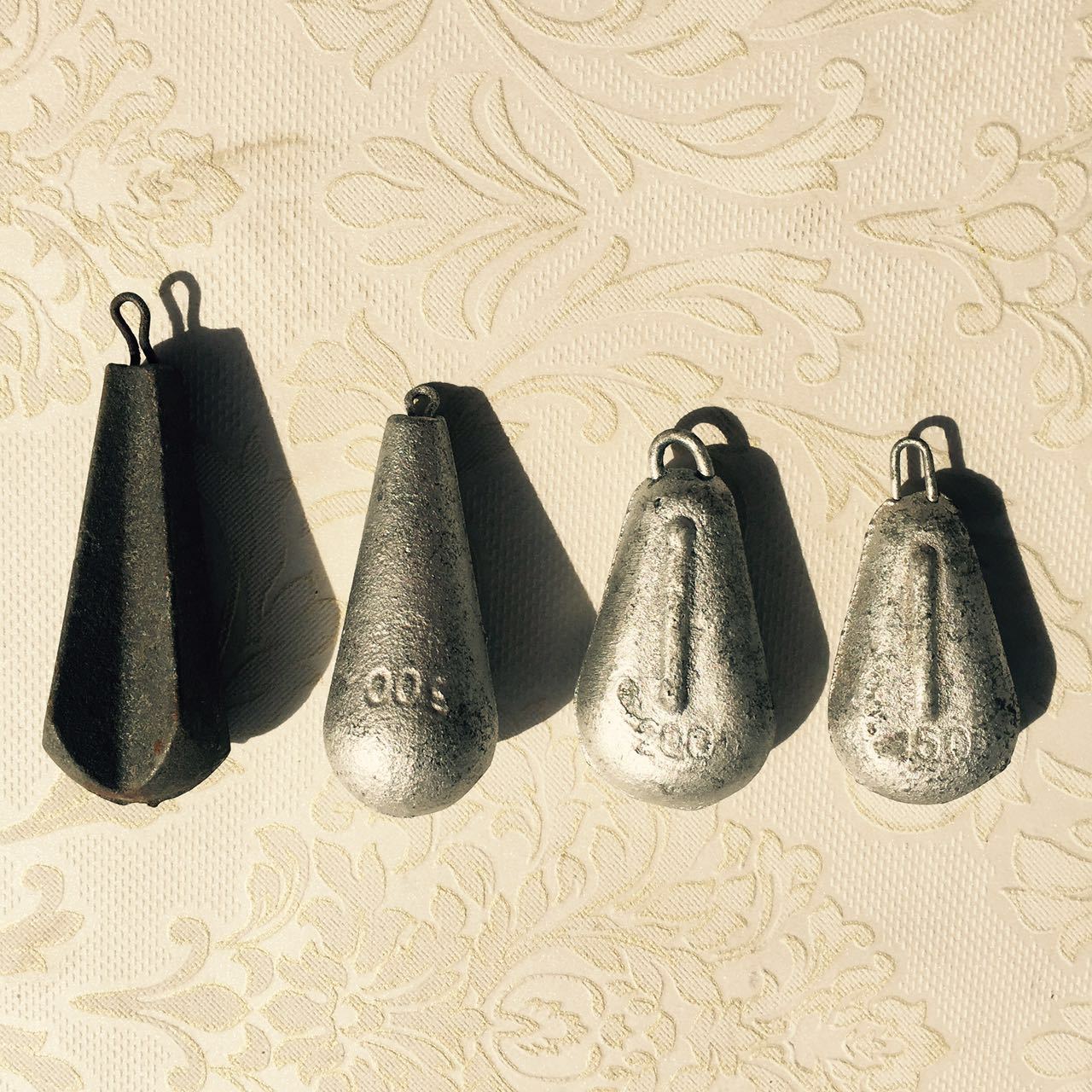 包邮批发钓鱼铁坠 各种规格菱形铁坠,铅皮等渔具配件 红鹰钓具