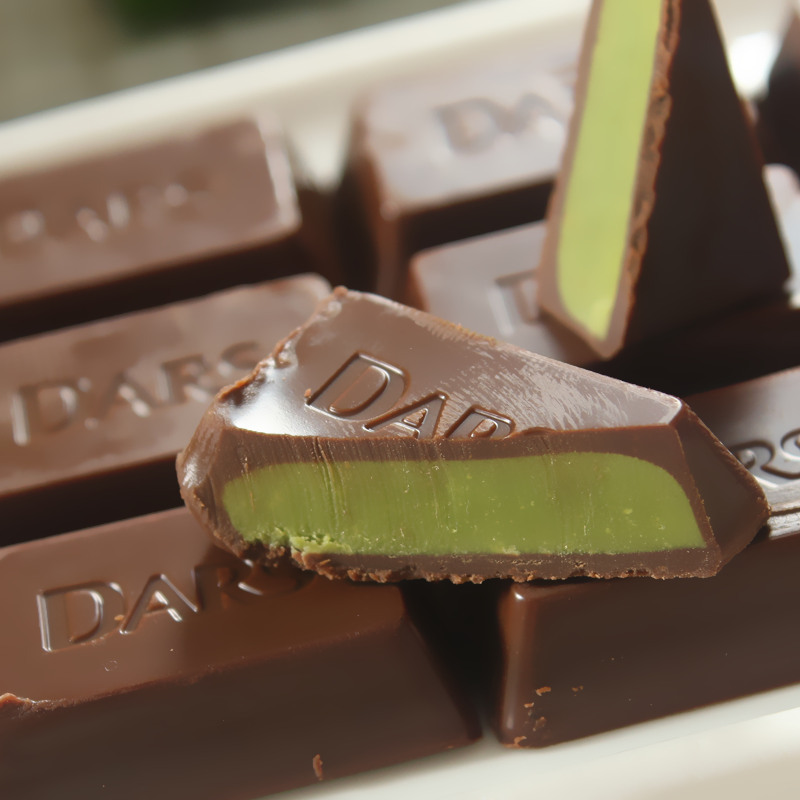 日本原装进口 森永达诗dars巧克力 牛奶 抹茶 薄荷巧克力42g 限定