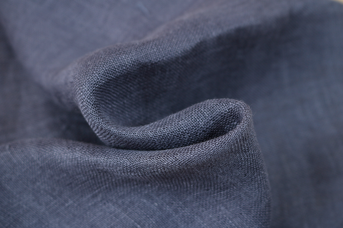 21支高档梭织平纹双层纯亚麻布料服装面料 春夏款复古纯色麻布