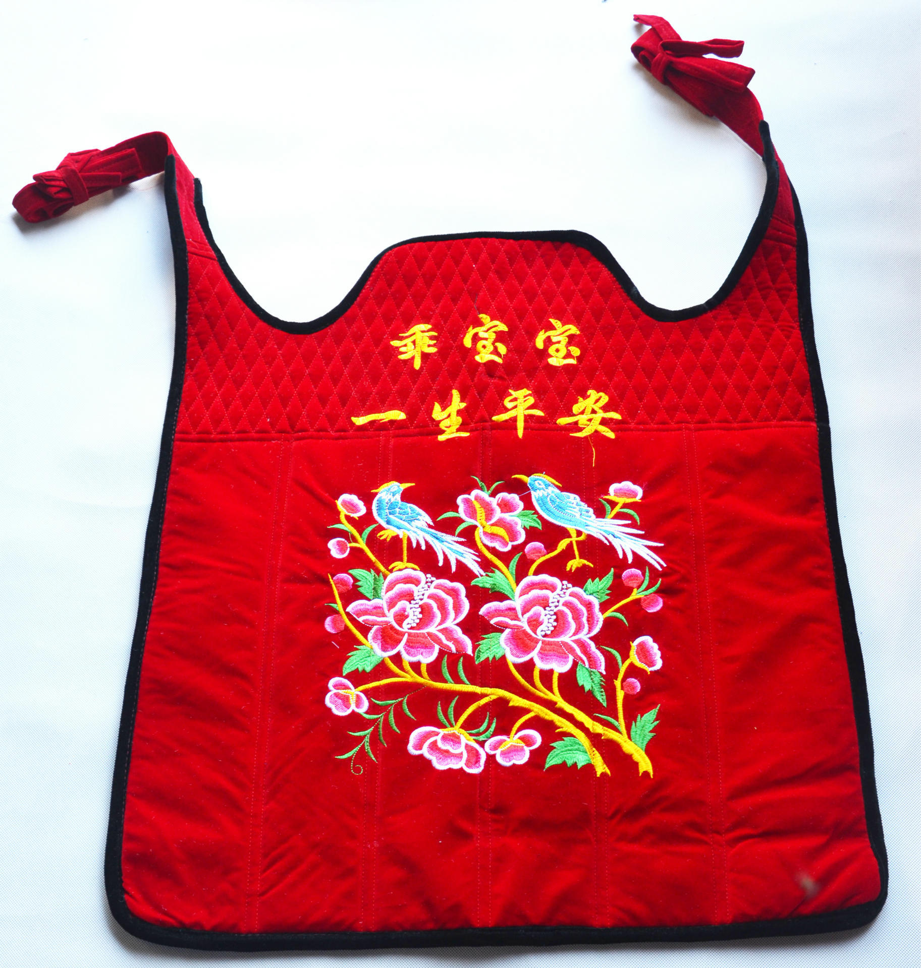 云南绣花背带 灯芯绒背带,双肩背带绣花 婴儿宝宝绣花背篼