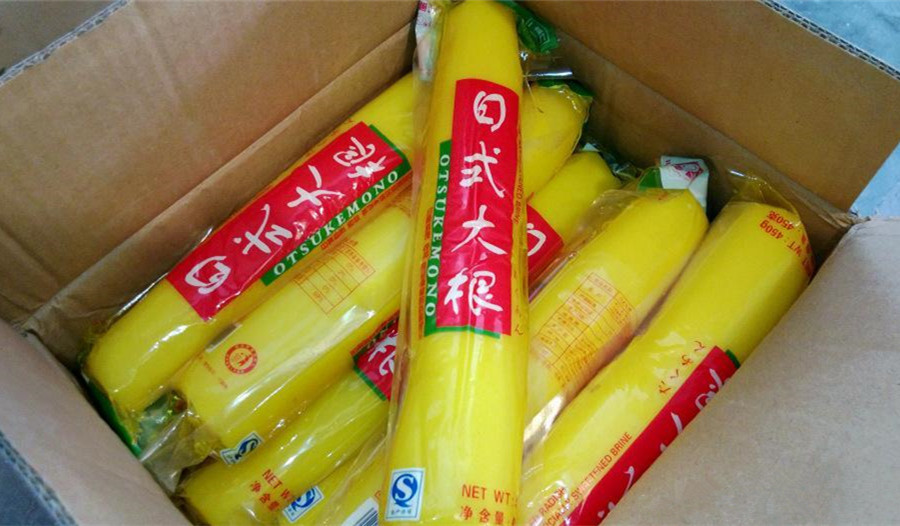 日本寿司/料理 日式大根 调味金大根 黄萝卜条 450g*15一件