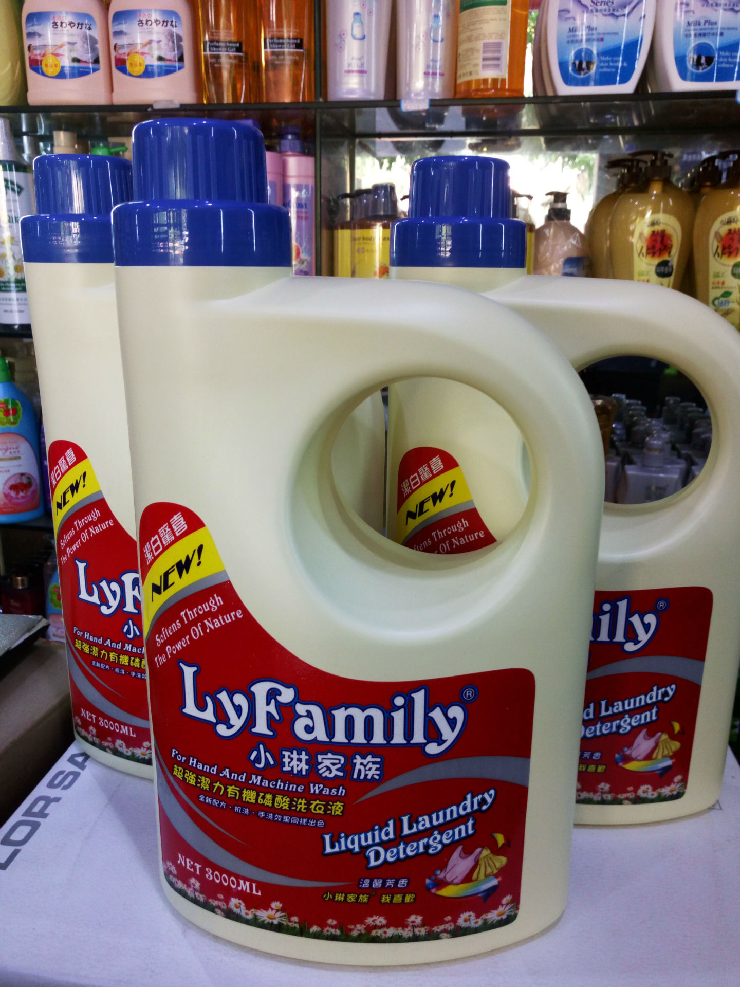 批发正品小琳家族3kg洗衣液琴叶超强洁力有机磷酸洗衣液