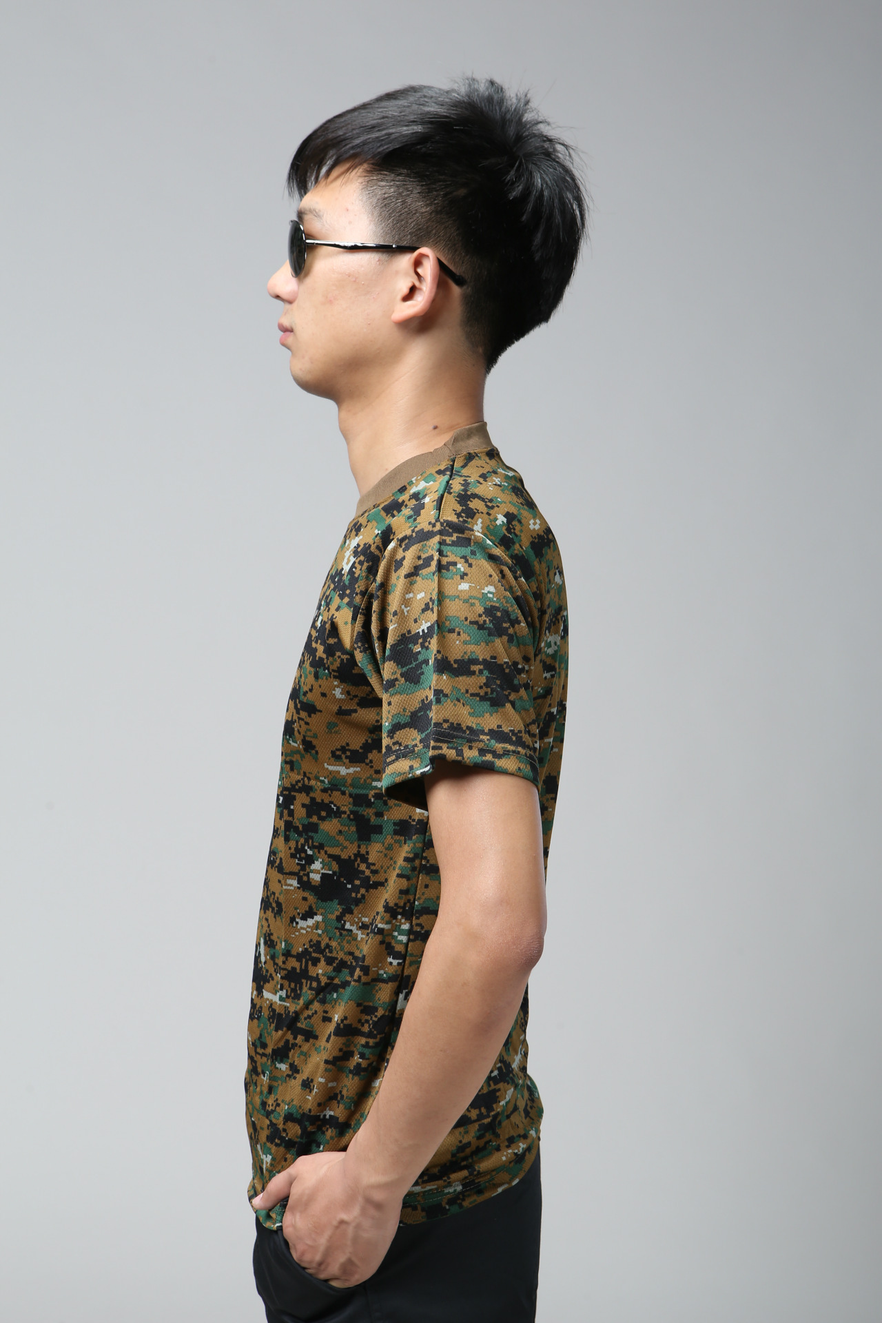 户外全棉迷彩t恤 运动短袖军迷t恤丛林迷彩短袖学生军训服装 批发