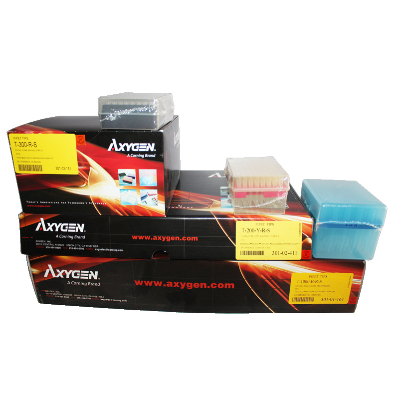 爱思进axygen0.5-20ul盒装灭菌透明吸头t-400-r-s