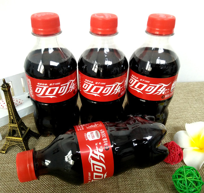 批发迷你瓶饮料可口可乐300ml*24瓶整箱学校发放单位采购