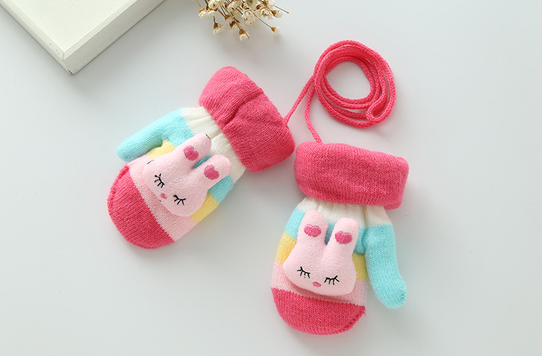 儿童手套宝宝手套冬款 厂家直销加厚保暖卡通小孩婴儿手套