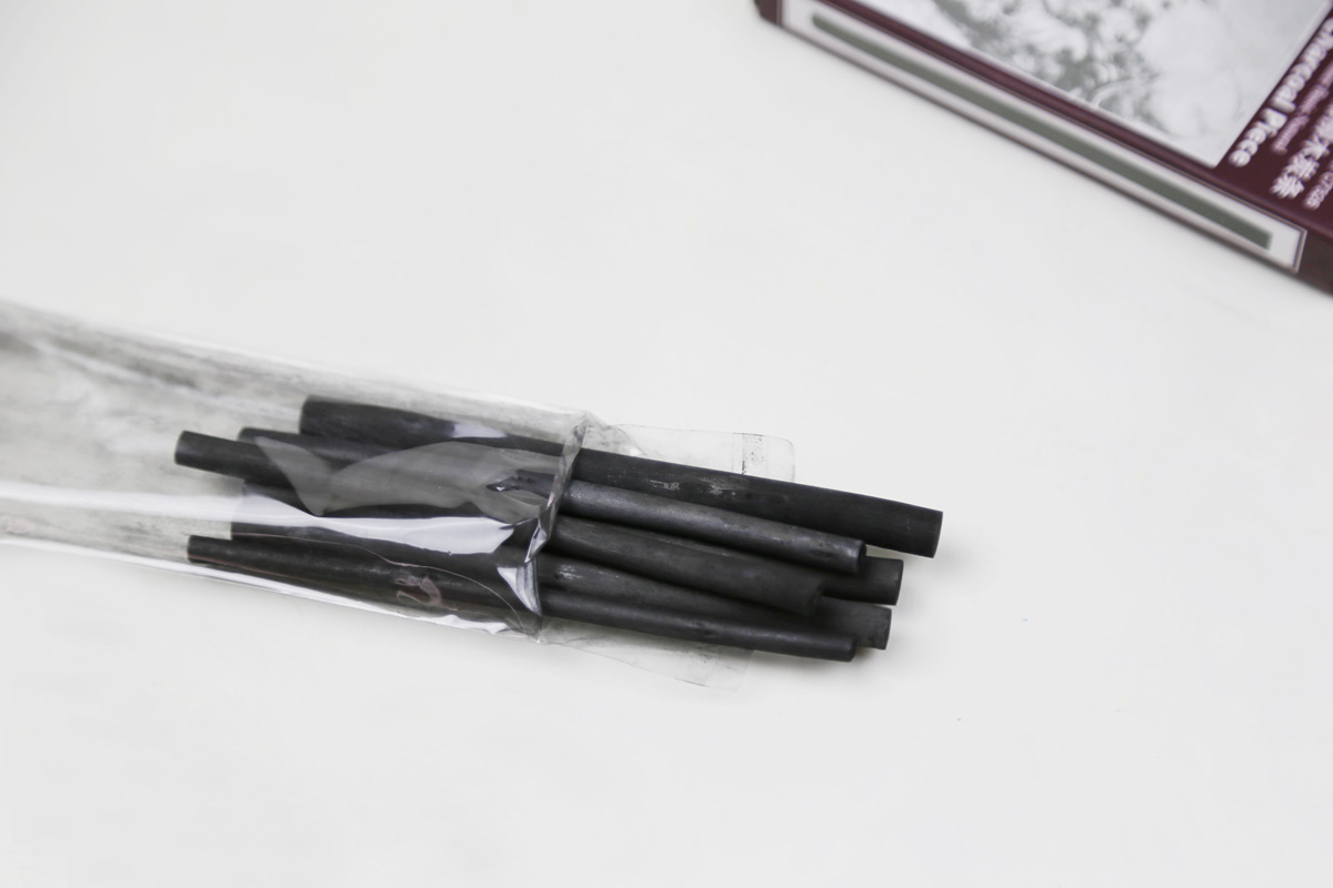 好艺画材马利八支装棉柳木炭条 素描炭笔 油画丙烯打底专用木炭条