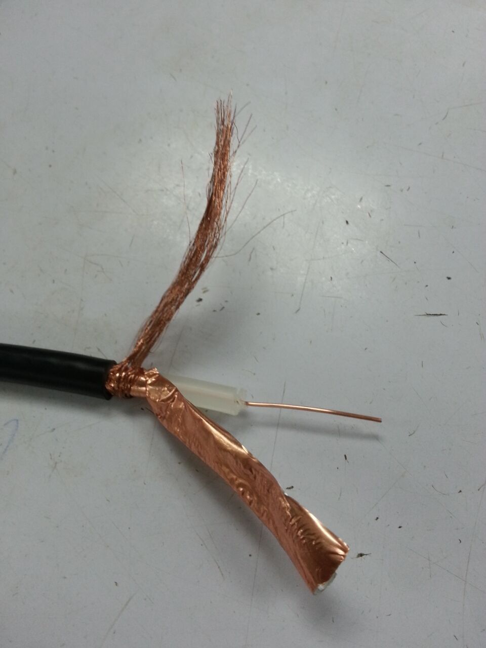 射频同轴电缆 syv75-5 128p 黑色外皮