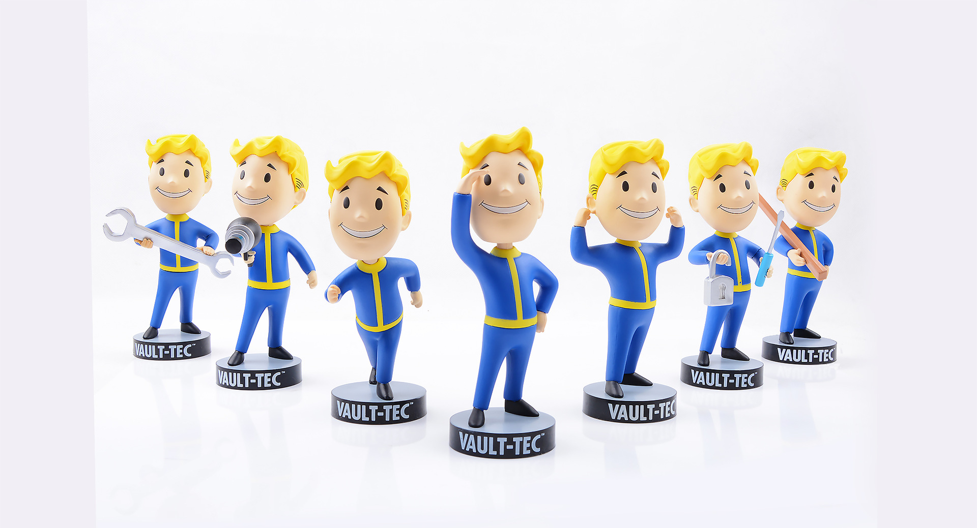 【fallout4辐射4游戏周边手办一代111辐射小子(vault boy)公仔手办】