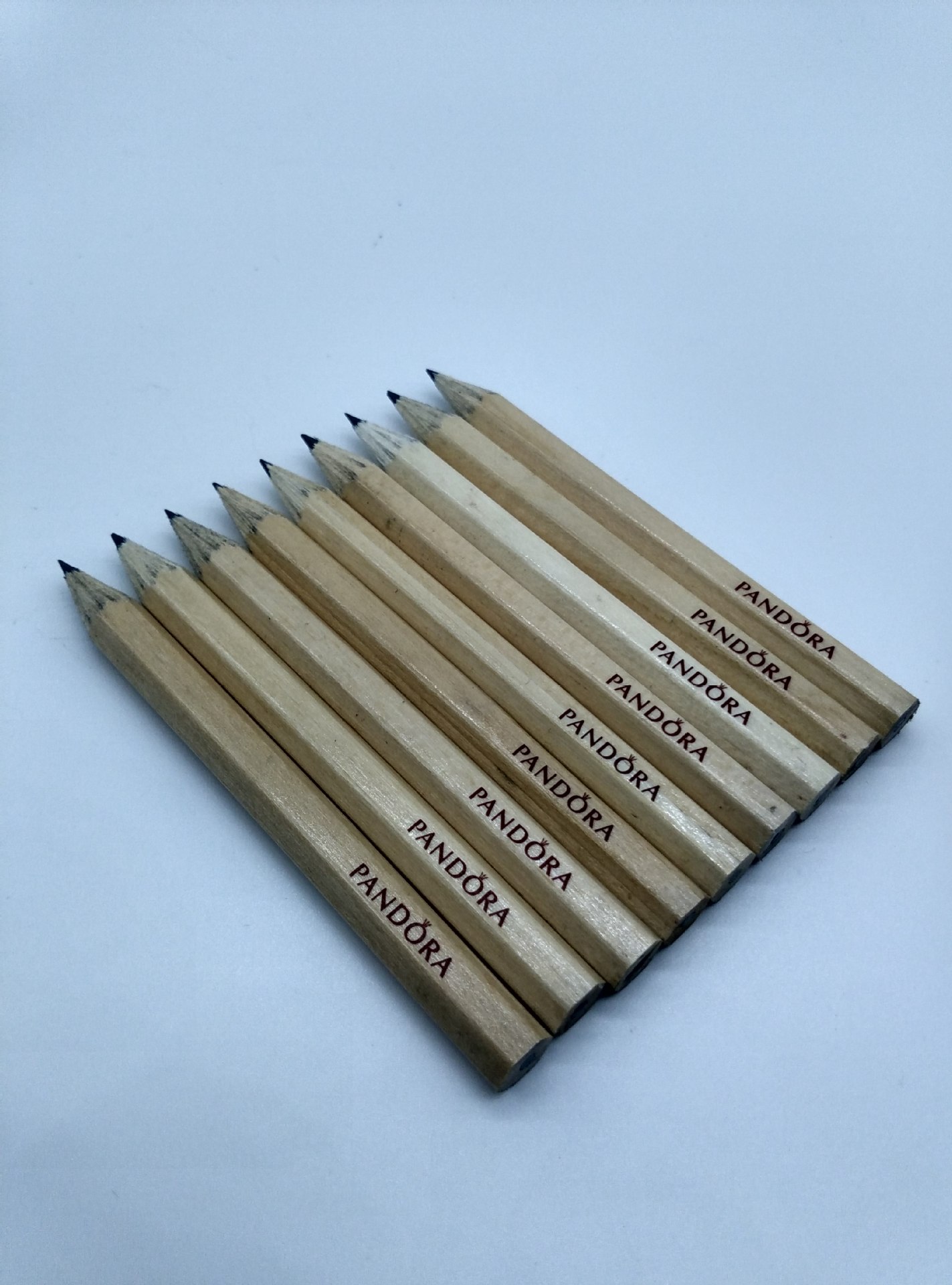 工厂定制8.8cm3.5英寸短铅笔可印刷logo宣传广告铅笔