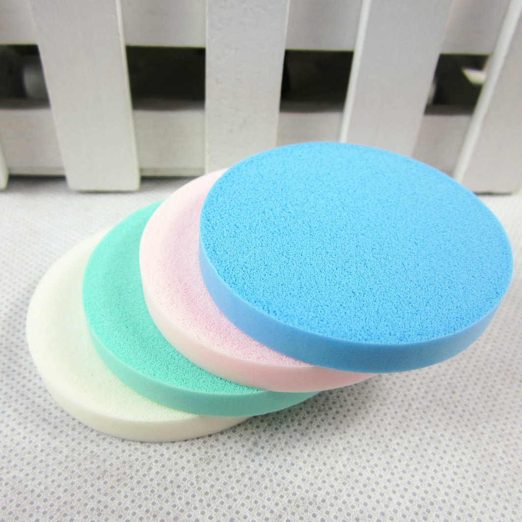 2元店新款海绵干粉扑化妆工具 一包四色厂家批发包邮