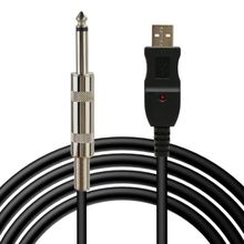 专业生产USB转吉他线 电脑USB转6.35吉他连接线 3M GUITAR CABLE