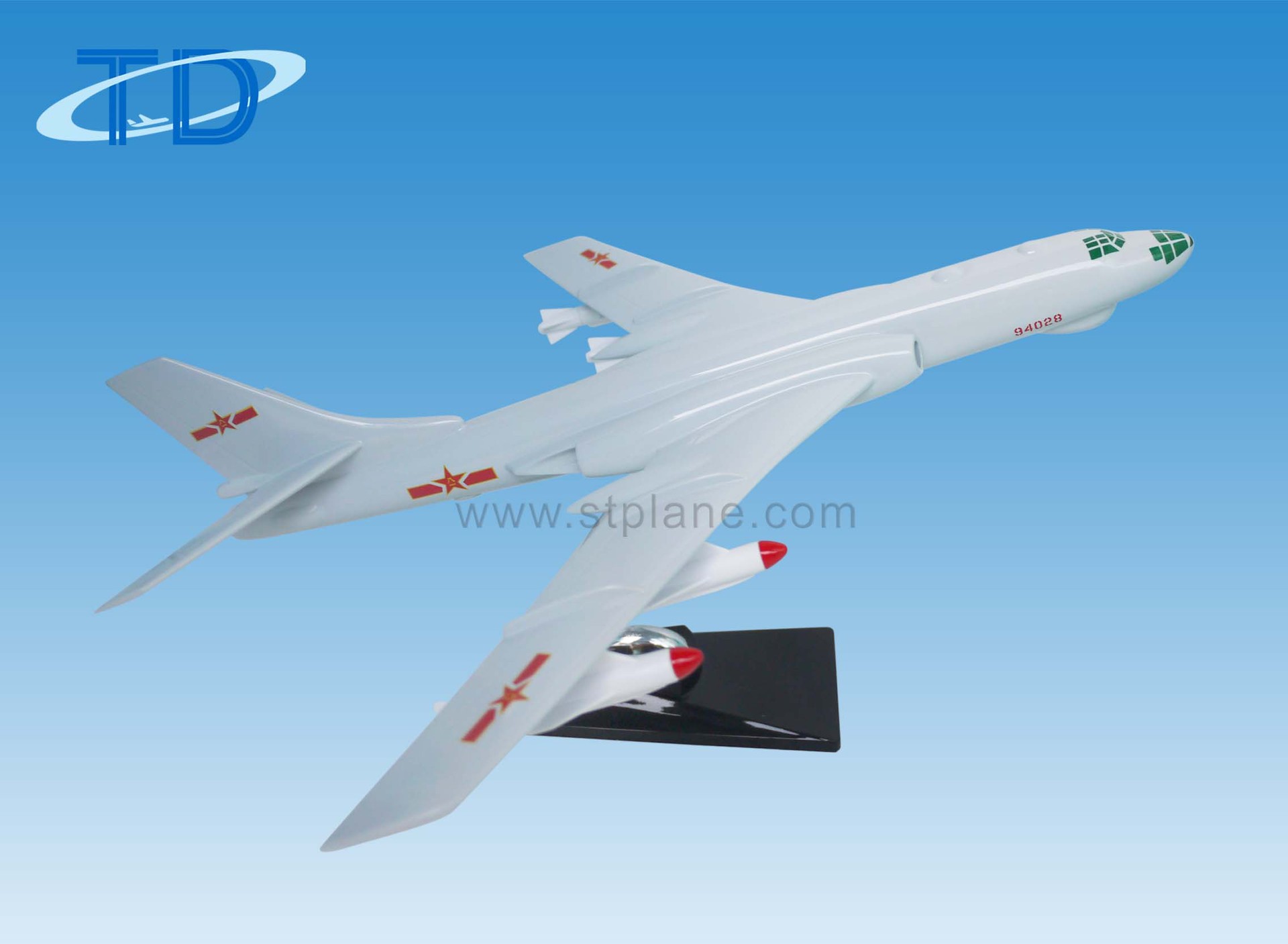 仿真树脂工艺品轰6比例模型 战斗机桌面摆设品