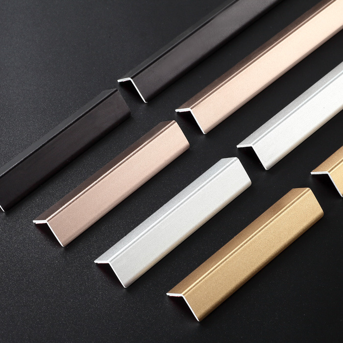 钛合金防撞护角条 铝合金护墙角 磨砂墙护角 铝合金护角 墙角手边
