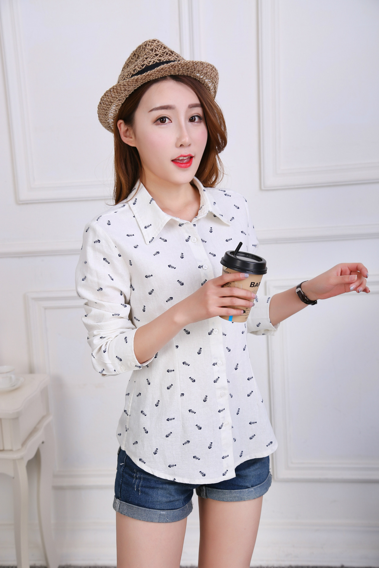 2016夏季女上衣休闲长袖衫