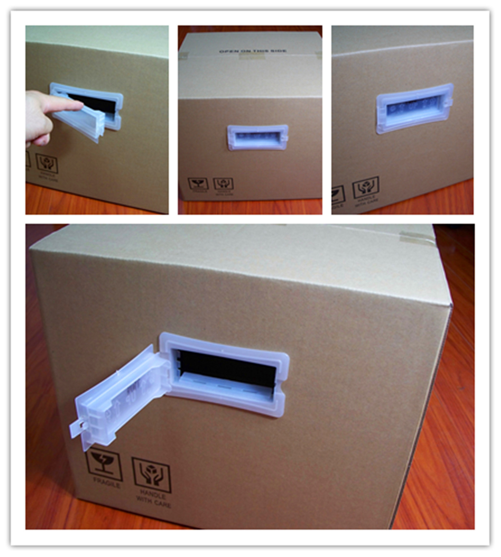 供应通用恒纸箱扣塑胶防尘纸箱扣瓦楞箱提手扣纸箱把手