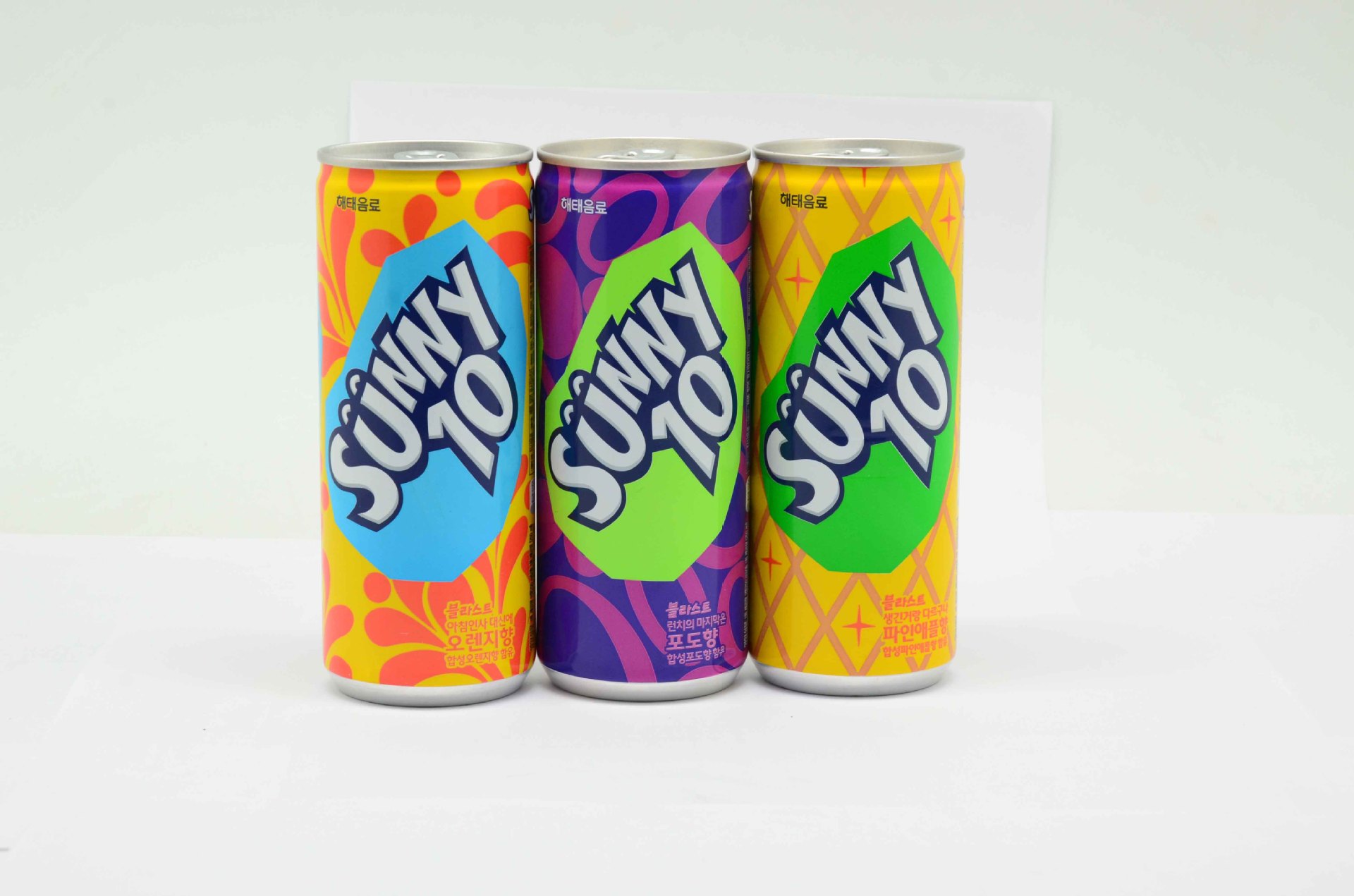 韩国海太 鲜哩sunny10提子 桔子果味饮料250ml*30罐/箱 进口汽水