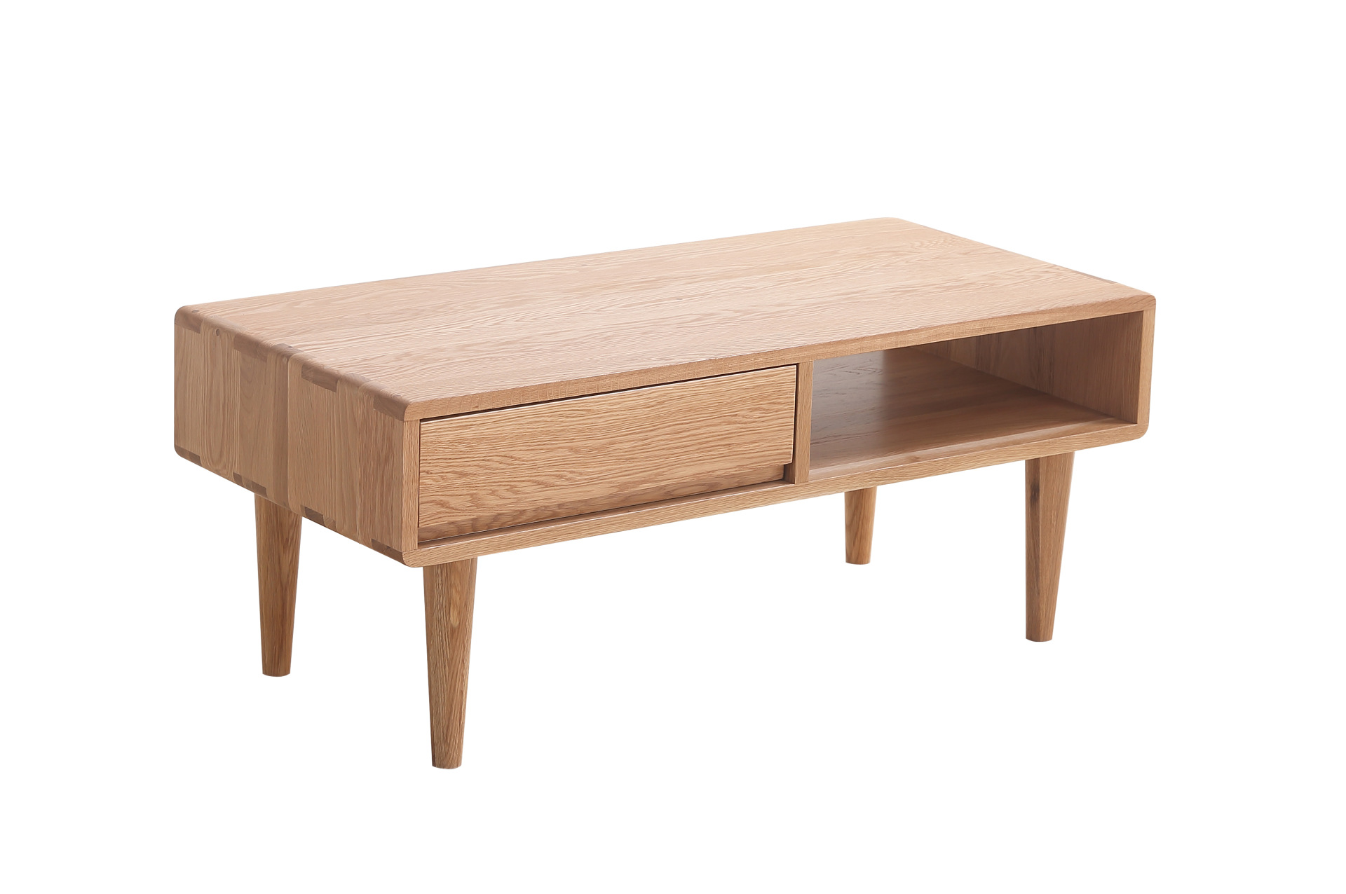 简约风格茶几日式白橡木原木色茶几双色客厅桌子厂家一件代