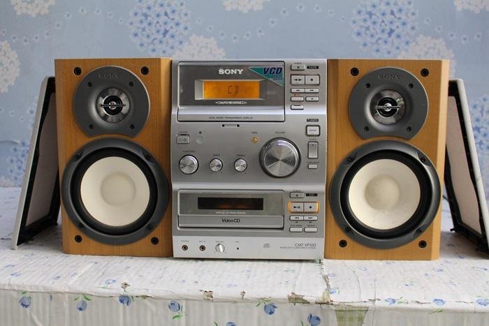 二手音响sony索尼vp100书架组合音响白纸盆音箱声音甜美