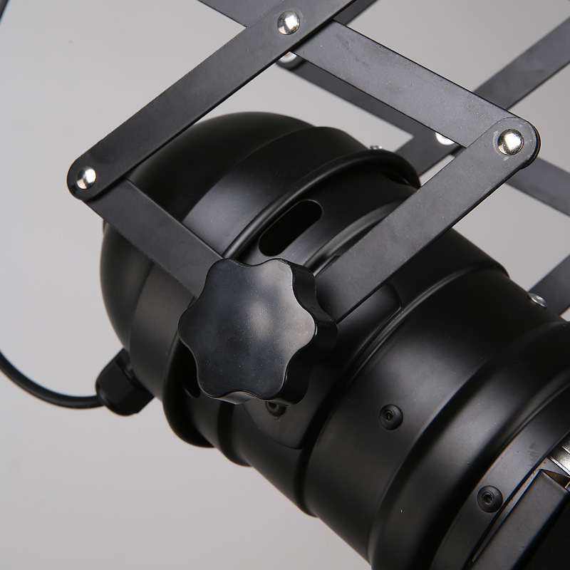 工业风复古led轨道射灯 美式遮光导轨拉伸灯架 伸缩灯架